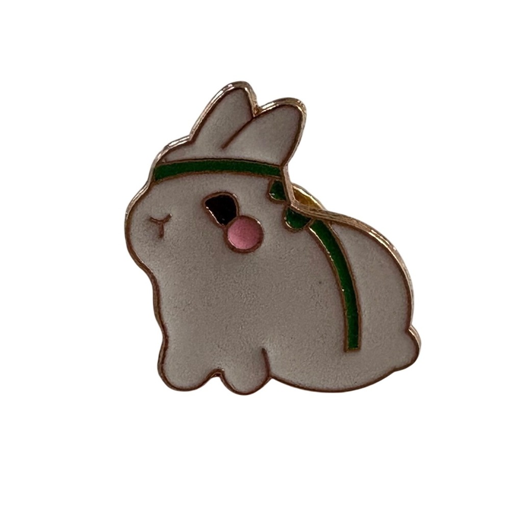 Bunny Rabbit Enamel‎ Pin Cute Kawaii Animal Brooch Lapel Pin Backpack Accessory